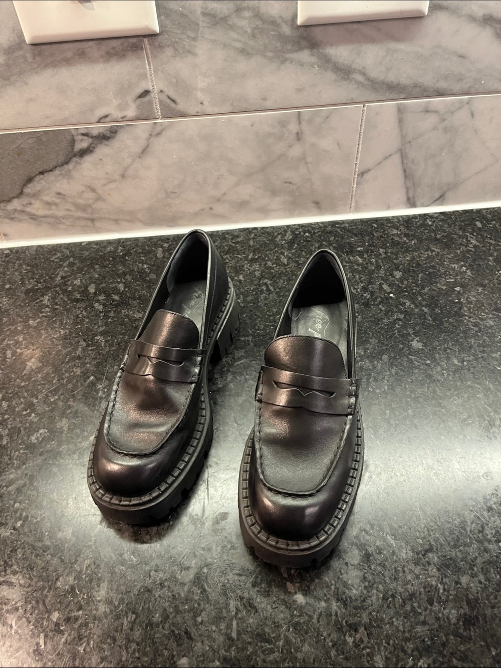 Classic Black FREE PEOPLE Penny Loafers